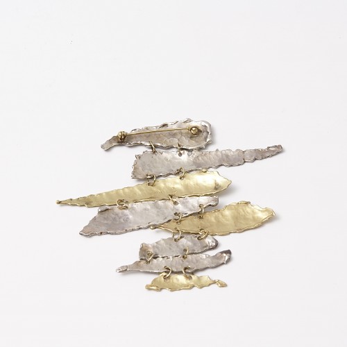  &quot;Mobile&quot; Gold and Silver Brooch by Irena Brynner (1917-2003) - Antique Jewellery Style 50