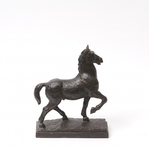 Cheval en bronze de Frédéric Schmied (1893-1972) - Sculpture Style Années 50-60