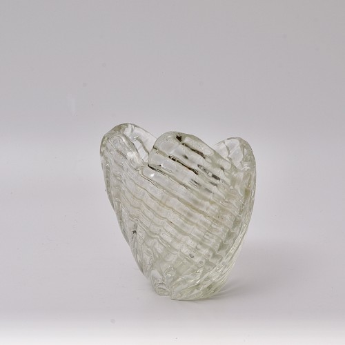Vase asymétrique "Diamante" en verre transparent de Paolo Venini 1934-36 - Galerie Latham