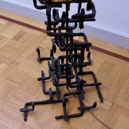 Lampe brutaliste de Marcello FANTONI (1915-2011)  - Galerie Latham