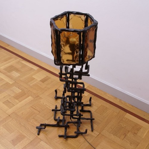 Brutalist Lamp by Marcello FANTONI (1915-2011)  - 50