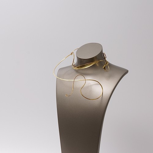 Rare collier moderniste en or 18 carat de Gübelin, dessiné par Pavel Krbálek (1928 - 2015) - Bijouterie, Joaillerie Style Années 50-60