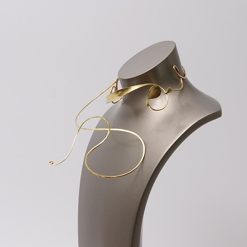 Bijouterie, Joaillerie Pendentif, Collier - Collier moderniste en or 18 carat de Gübelin par Pavel Krbálek (1928 - 2015)