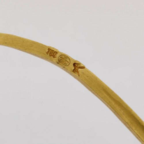 Années 50-60 - Collier moderniste en or 18 carat de Gübelin par Pavel Krbálek (1928 - 2015)