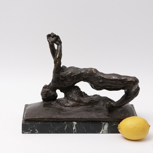 Sculpture  - &quot;Le Sarment&quot; Bronze by Auguste de Niederhäusern known as Rodo 1912