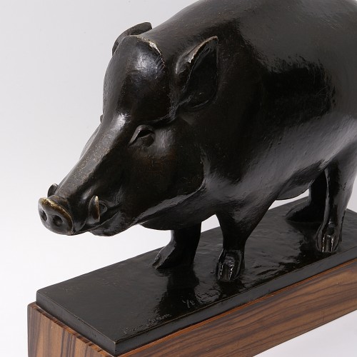 Wild Boar - Pierre BLANC (1902-1986) - Sculpture Style Art Déco