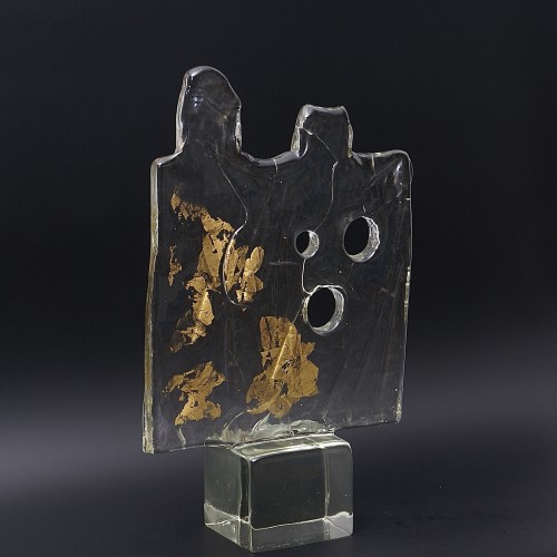 Verrerie, Cristallerie  - "Uomo et Donna" sculpture en verre de Murano, de L. Gaspari vers 1960