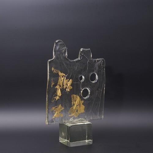 XXe siècle - "Uomo et Donna" sculpture en verre de Murano, de L. Gaspari vers 1960