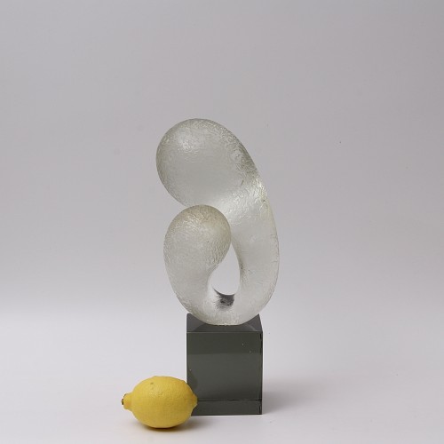 "Embrione" sculpture en verre de Livio SEGUSO, 1972 - Années 50-60