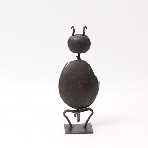 20th century - Pierre Siebold (1925-2012) - Iron and Enamel Devil Couple