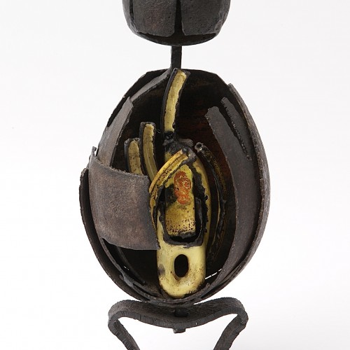 Antiquités - Pierre Siebold (1925-2012) - Iron and Enamel Devil Couple