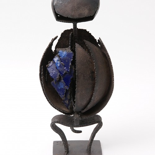 Antiquités - Pierre Siebold (1925-2012) - Iron and Enamel Devil Couple