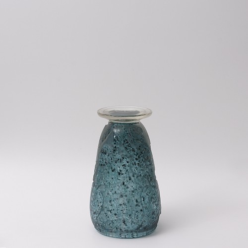 Deeply Acid Etched Art Deco Glass Vase by Moser &amp; Söhne Karlsbad - 