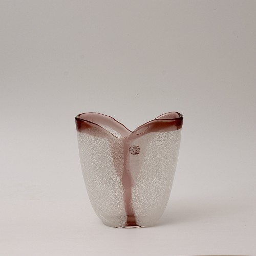 Vase en verre "a merletto" d'Archimede Seguso à Murano vers 1953 - Verrerie, Cristallerie Style Années 50-60