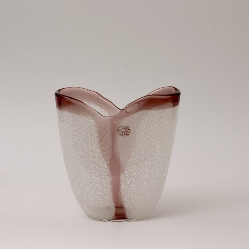 Verrerie, Cristallerie  - Vase en verre "a merletto" d'Archimede Seguso à Murano vers 1953