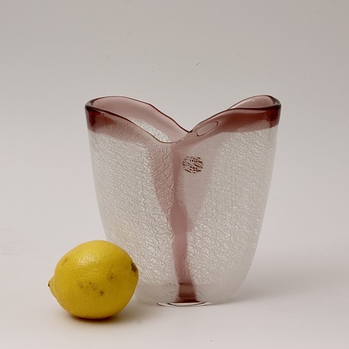 Vase en verre "a merletto" d'Archimede Seguso à Murano vers 1953 - Galerie Latham
