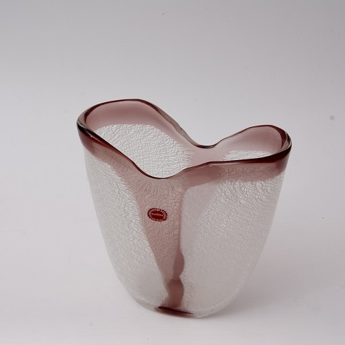 Années 50-60 - Vase en verre "a merletto" d'Archimede Seguso à Murano vers 1953