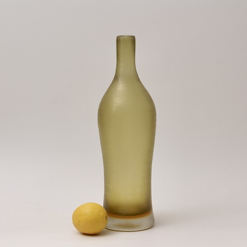 Large Inciso Glass Vase by Paolo Venini, Murano, 1956 - Glass & Crystal Style 50