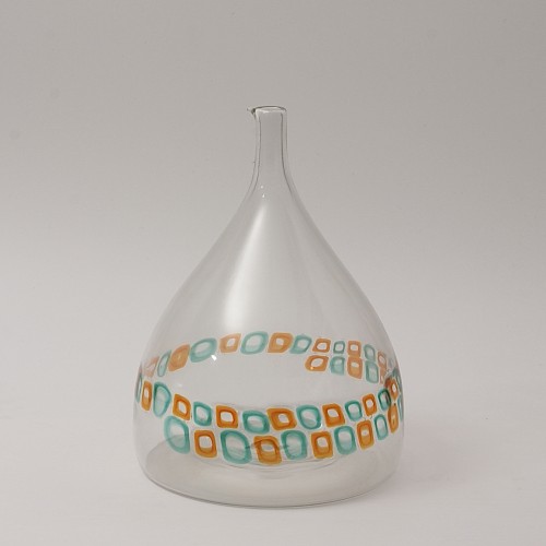 Glass & Crystal  - Murrina Glass Vase designed by Gino Vistosi for Vetreria Vistosi, sixties