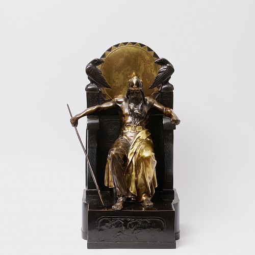 Wotan endormi -  Rudolf Maison (1854-1904) - Sculpture Style Art nouveau