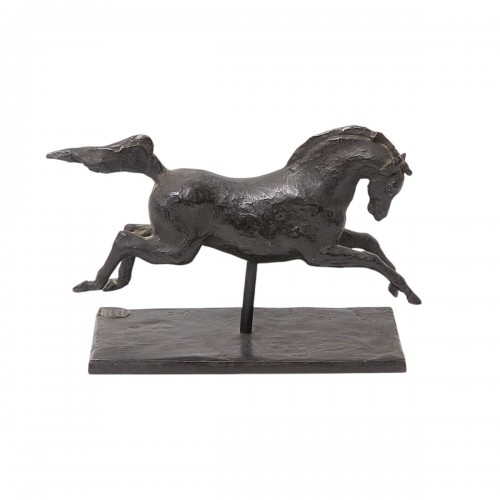 “Galloping horse” Cire Perdue Bronze by Jean Clerc (1908-1933)