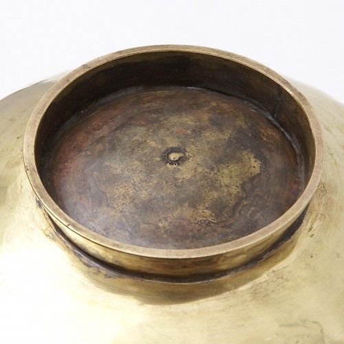 Decorative Objects  - Art-deco Vase in Copper, Brass and Silver Brassware by Jean Duvoisin