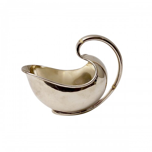 925 Silver Sauce Boat, design Svend Weihrauch for Hingelberg, circa 1950