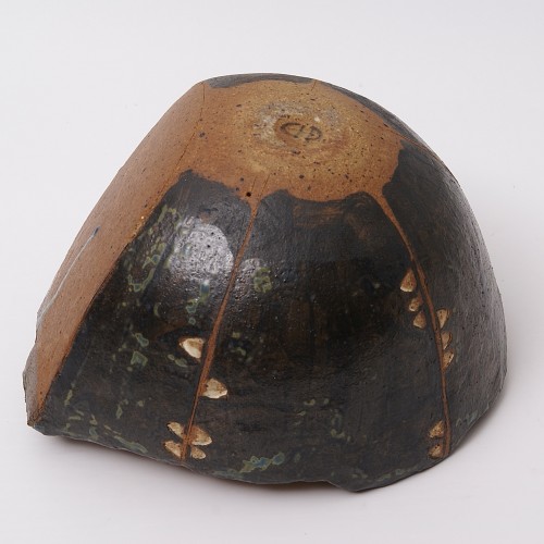 20th century - Enamelled, Incised and Gilded Sandstone Sculpture by Gerd Hiort Petersen