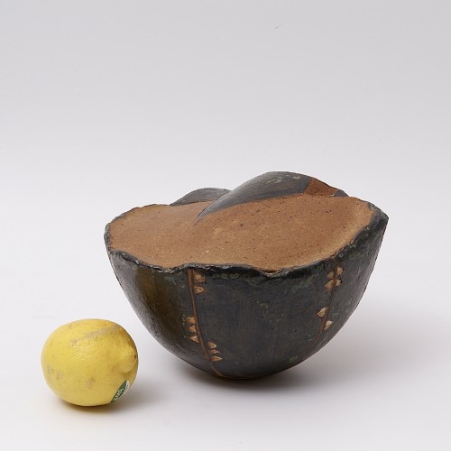 Enamelled, Incised and Gilded Sandstone Sculpture by Gerd Hiort Petersen - 50