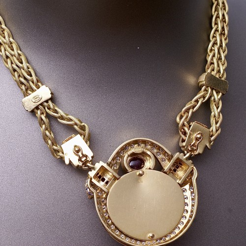 XXe siècle - Maison Chaumet - Collier de la collection "Pierres d'or" design René Morin, vers 1985