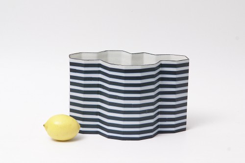 Geometric Porcelain Vase by Bodil Manz - Porcelain & Faience Style 50