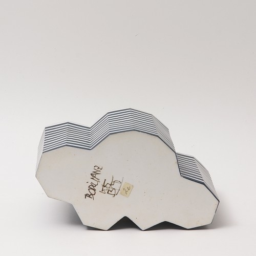 20th century - Geometric Porcelain Vase by Bodil Manz