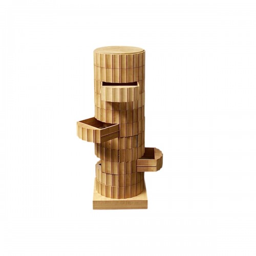 Fluted Column Cabinet with 11 Drawers by Trix &amp; Robert Haussmann, 1978