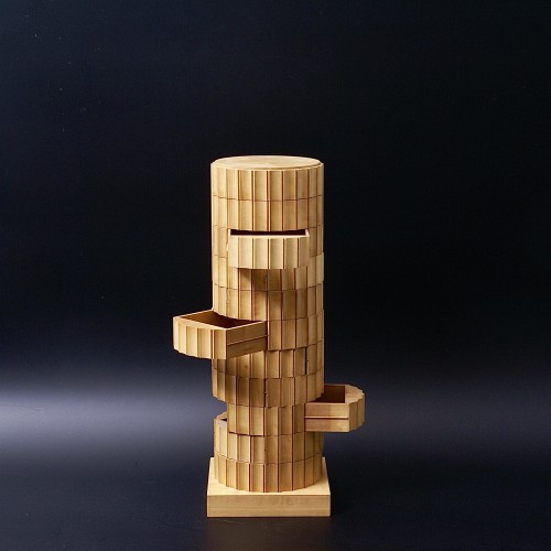 Fluted Column Cabinet with 11 Drawers by Trix &amp; Robert Haussmann, 1978 - Decorative Objects Style 50
