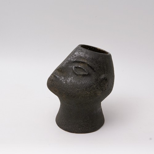 20th century - Anthropomorphic Ceramic Vase by Gilbert Valentin in Vallauris