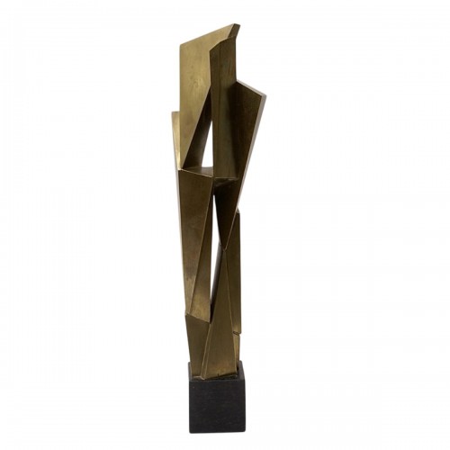 "Skulptur VII" sculpture en laiton et marbre de Hans Aeschbacher, 1960