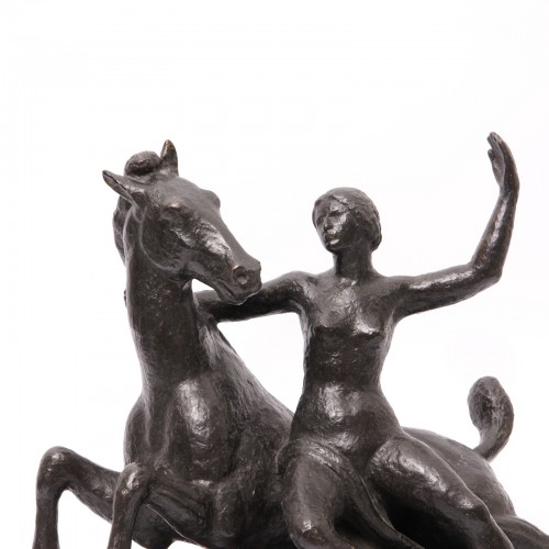 L&#039;étalon d&#039;Europe - Frédéric Schmied (1893-1972) - Sculpture Style 50