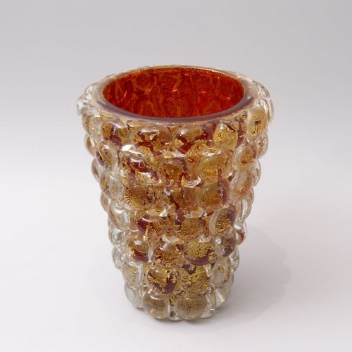 Ercole Barovier (1889-1974) - &quot;Lenti&quot; Vase - Glass & Crystal Style Art Déco