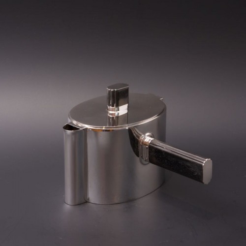 Argenterie et Arts de la table  - Service à thé et café moderniste en argent 800 - Allemagne 1930