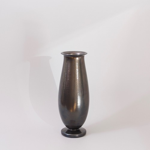 Paul Bonifas (1893-1967) - Large Black Vase - Porcelain & Faience Style Art Déco