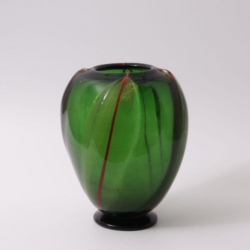 Glass & Crystal  - Vittorio Dona - Glass Vase by S.A.I.A.R. Ferro Toso in Murano