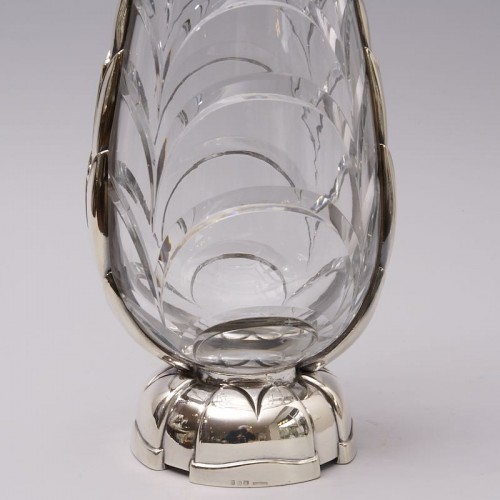 XXe siècle - Vase en cristal taillé Georges Chevalier