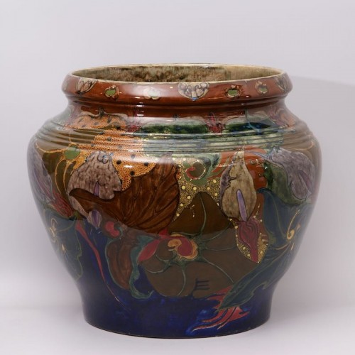 Rozenburg - Grand cache-pot Art nouveau - Galerie Latham