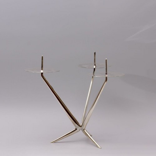 Silver Three Light Candelabrum - Meinrad Burch-Korrodi (1897-1978) - silverware & tableware Style 50