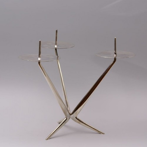 Silver Three Light Candelabrum - Meinrad Burch-Korrodi (1897-1978) - 