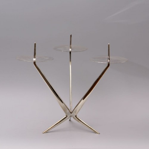 20th century - Silver Three Light Candelabrum - Meinrad Burch-Korrodi (1897-1978)