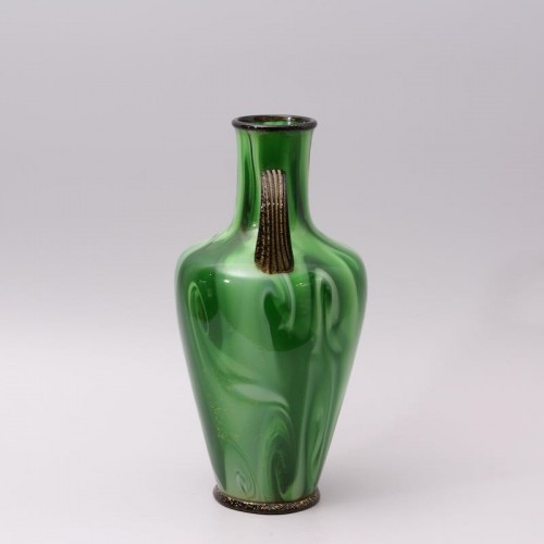 &quot;Calcedonio&quot; Glass Vase by Fratelli Toso Murano - 