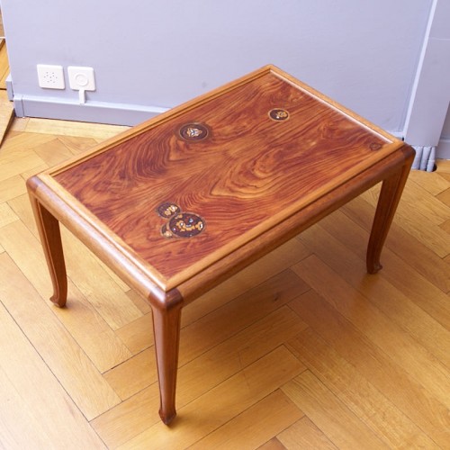 Louis Majorelle - Table basse marquetée art-déco - Galerie Latham