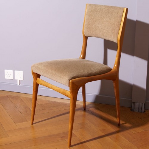 20th century - Carlo de Carli Six Chairs Set - Cassina Edition