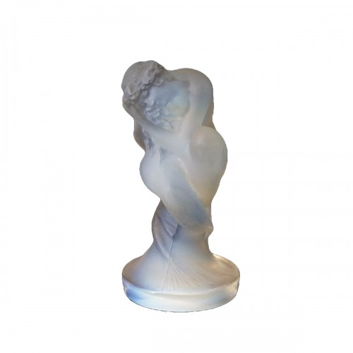 René Lalique - "Sirène" Opalescent Moulded Pressed Glass Statuette 